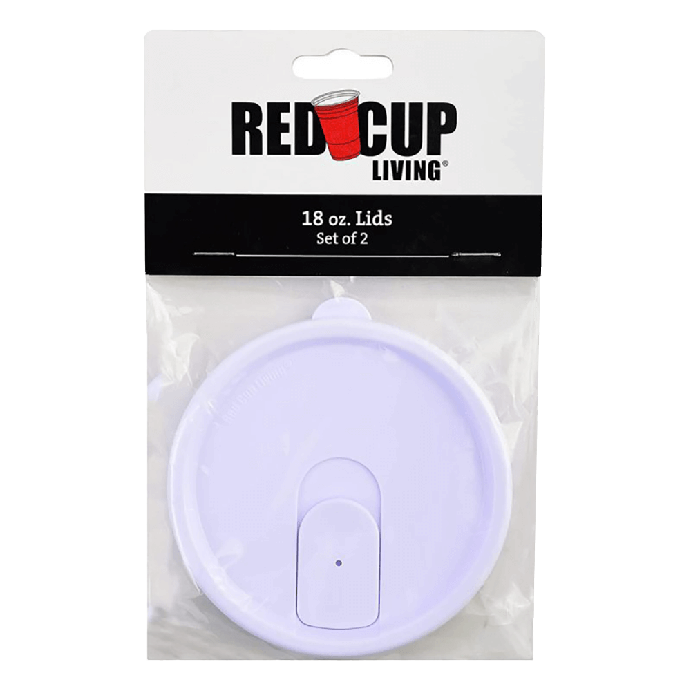Reusable Red Party 18oz and 32oz Cups Lids | Durable plastic, BPA and Phthalates free | Eco-friendly