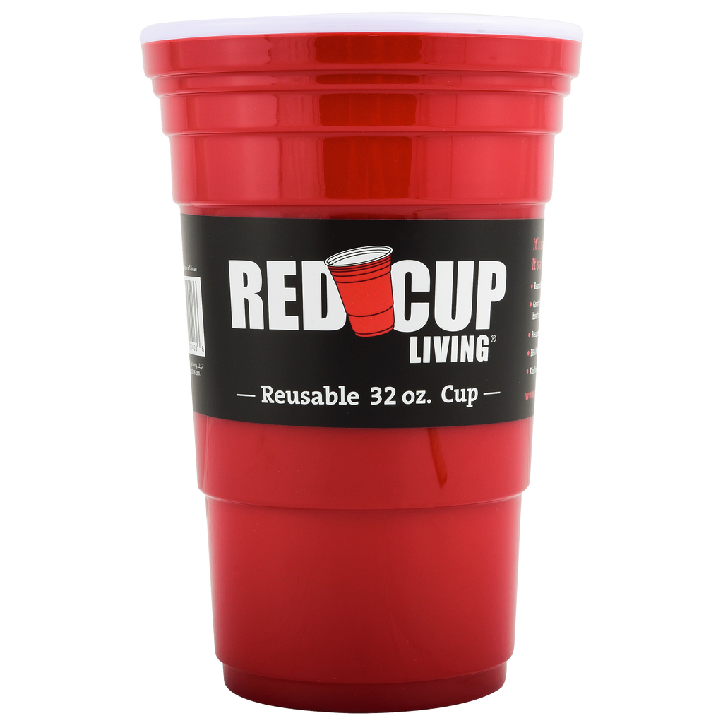 Pack of 6 – 32oz Reusable Party Cups, Unbreakable & Leakproof, BPA-Free for Outdoors